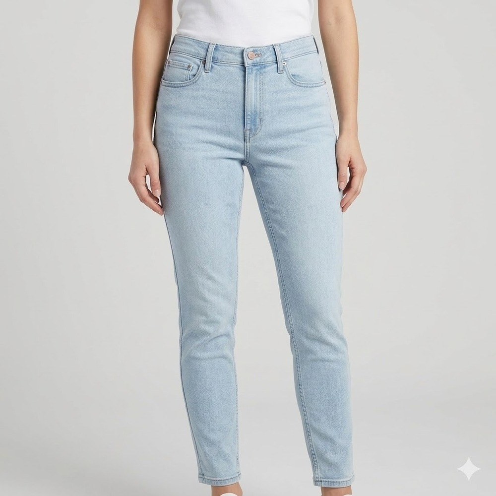 Calvin Klein Jeans Repreve High Rise Skinny Light Wash Denim Size 14